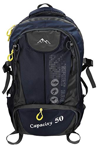 BETZ Mochila Unisex para Viaje Senderismo Camping Tiempo Libre Capacity II con 3 Bolsillos Volumen de 28 litros Color Azul Oscuro