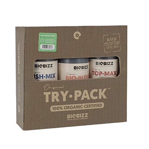 BioBizz - Try Pack Outdoor, fertilizante para cultivo de plantas en exteriores