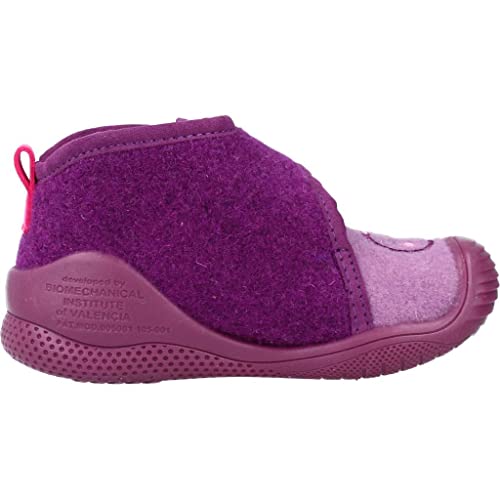 Biomecanics 211162, Pantuflas Niñas, Lila (Fieltro), 23 EU