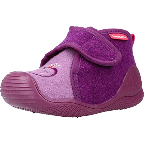 Biomecanics 211162, Pantuflas Niñas, Lila (Fieltro), 23 EU