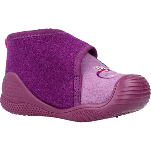 Biomecanics 211162, Pantuflas Niñas, Lila (Fieltro), 23 EU