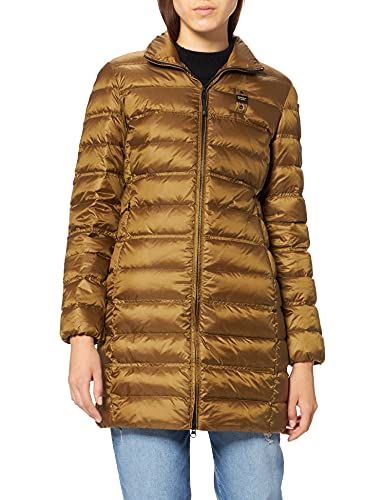 Blauer Impermeable/Trench Largos Relleno Pluma Parka, 703 plantación, M para Mujer