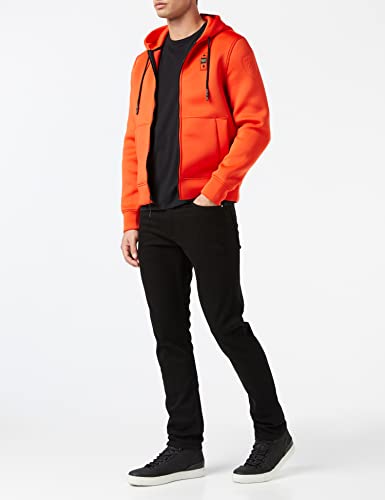 Blauer Sudadera Abierta con Capucha, 441 Naranja Brillante, 54 para Hombre