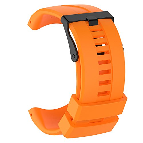 BoLuo Correa para Suunto Kailash ,Bandas Correa Repuesto,Correas Reloj,Silicona Reloj Recambio Brazalete Correa Repuesto Strap Wristband para Suunto Kailash/Kailash 7R GPS Watch Accessories (naranja)