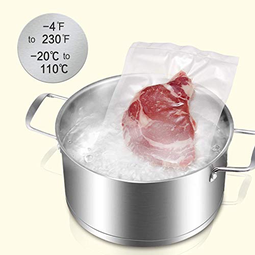 Bonsenkitchen Rollos al Vacio para Envasadora al Vacío, 2 Rollos 20 x 600cm Bolsas de Vacio Gofradas para Conservación de Alimentos y Sous Vide Cocina & Boilable - VB3813