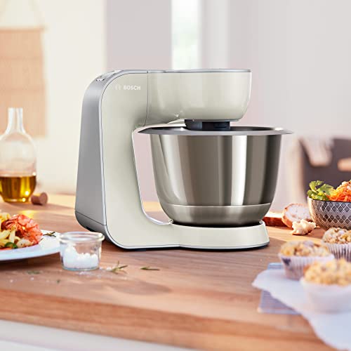 Bosch MUM58L20 CreationLine Robot de cocina con accesorios, 1000 W, 3.9 litros de capacidad, color gris [Exclusiva Amazon]