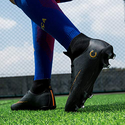 Botas de Fútbol, Zapatos de Fútbol Hombre Spike Aire Libre Profesionales Atletismo Training Botas de Fútbol Ligero Tacos Futbol Zapatos de Deporte