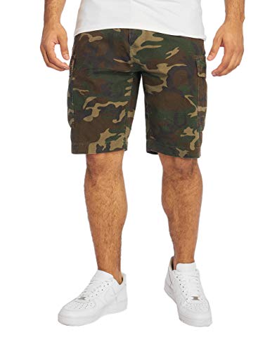 Brandit BDU Ripstop-Pantalón Corto Cargo, Woodland, M para Hombre