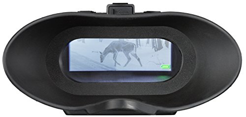 Bresser - Visión Nocturna Digital Binocular 3X con función de Zoom Digital, iluminación inversa conmutable, Pantalla Grande, batería integrada y función de grabación, Negro