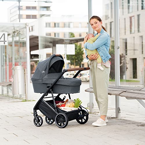 Britax Römer STRIDER M Carrycot, 0-9 kg, desde el Nacimiento hasta los 9 meses, Elephant Grey