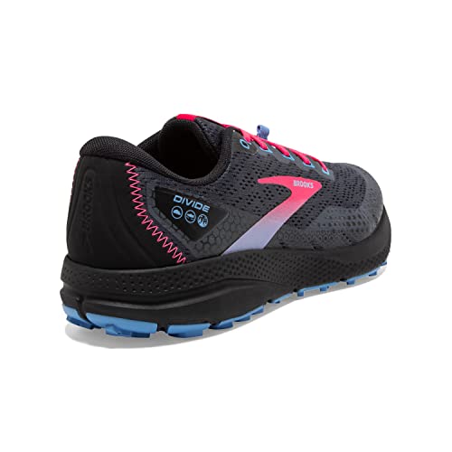 Brooks Divide 3, Zapatillas para Correr Mujer, Ebony/Black/Diva Pink, 41 EU