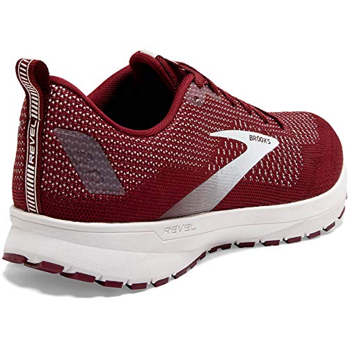 Brooks Men's Revel 4 Breakthrough Pack CMA Running Shoes, (Size 12, Dark Red/White)