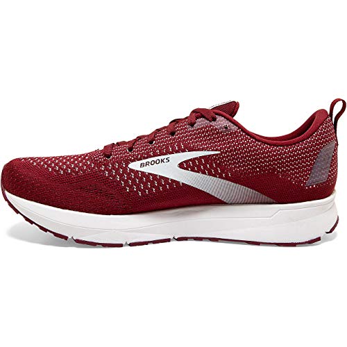 Brooks Men's Revel 4 Breakthrough Pack CMA Running Shoes, (Size 13, Dark Red/White)