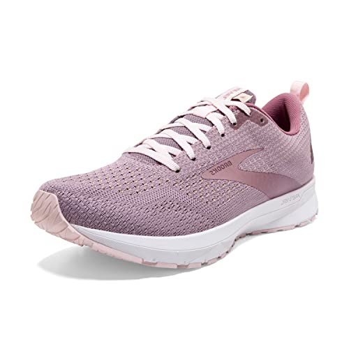 Brooks Revel 4, Zapatillas para Correr Mujer, Almond/Metallic/Primrose, 38 EU