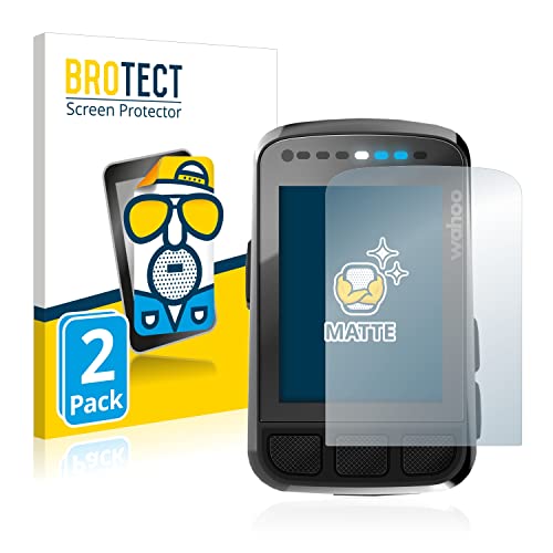 BROTECT Protector Pantalla Anti-Reflejos Compatible con Wahoo Elemnt Bolt V2 GPS (2 Unidades) Película Mate Anti-Huellas