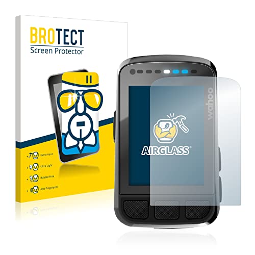 BROTECT Protector Pantalla Cristal Compatible con Wahoo Elemnt Bolt V2 GPS Protector Pantalla Vidrio - Dureza Extrema, Anti-Huellas, AirGlass