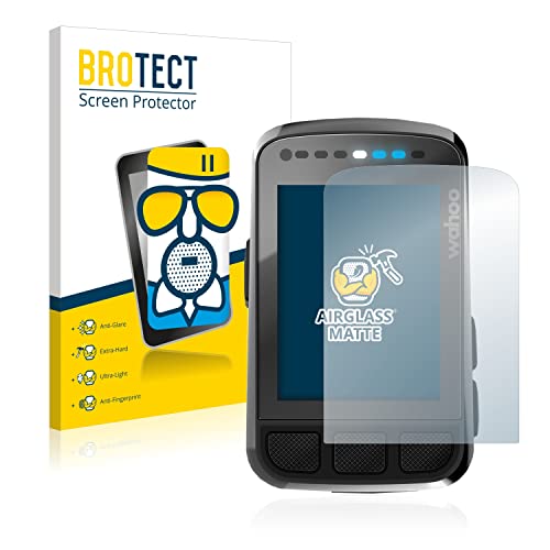 BROTECT Protector Pantalla Cristal Mate Compatible con Wahoo Elemnt Bolt V2 GPS Protector Pantalla Anti-Reflejos Vidrio, AirGlass