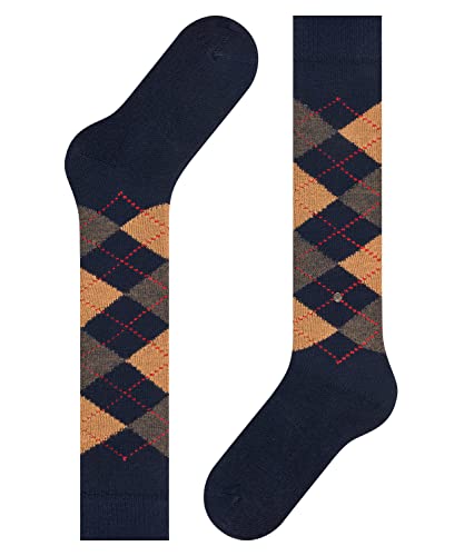 Burlington Whitby Klassisches Argyle Muster 1 Paar Calcetines Altos, Azul (Navy 6153), Talla única (Talla del Fabricante: 36-41) para Mujer