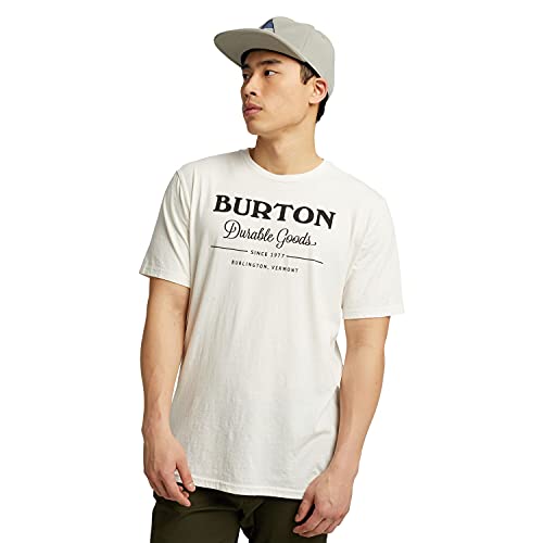 Burton Durable Goods Camiseta, Hombre, Stout White, XS