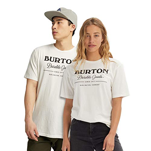 Burton Durable Goods Camiseta, Hombre, Stout White, XS