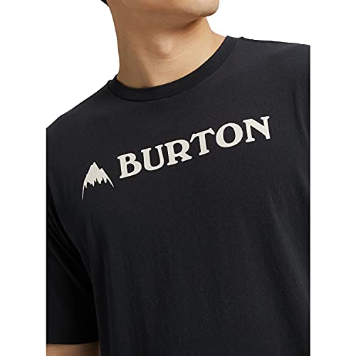 Burton Horizontal Mountain Camiseta, Hombre, True Black, XS