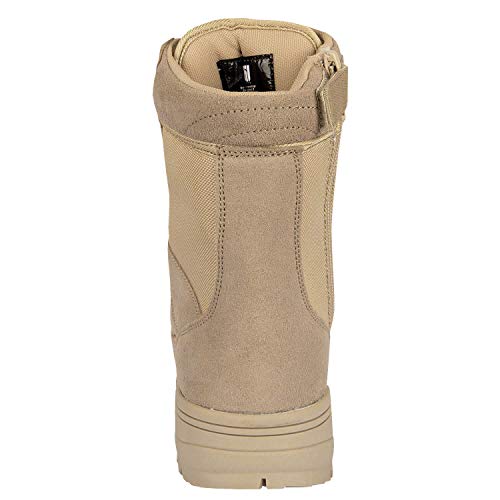 bw-online-shop SWAT Security Tactical - Botas de seguridad con cremallera, Camel con cremallera., 44 EU