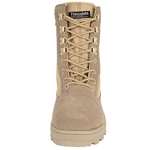 bw-online-shop SWAT Security Tactical - Botas de seguridad con cremallera, Camel sin cremallera., 39 EU