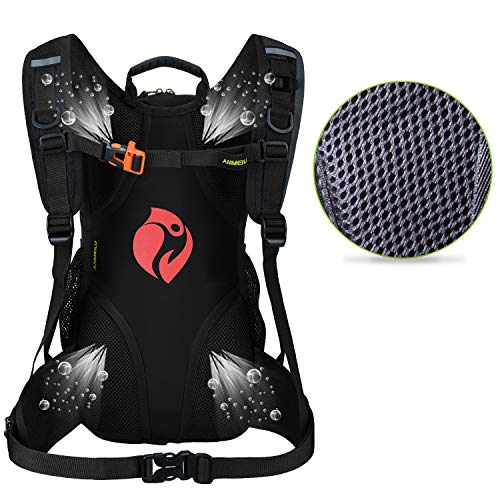 BWBIKE Mochila De Bicicleta Mochila De Ciclismo, Mochila De Bicicleta Impermeable De 15 litros, Mochila Pequeña para Ciclismo Senderismo Camping con Cubierta De Lluvia