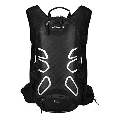 BWBIKE Mochila De Bicicleta Mochila De Ciclismo, Mochila De Bicicleta Impermeable De 15 litros, Mochila Pequeña para Ciclismo Senderismo Camping con Cubierta De Lluvia