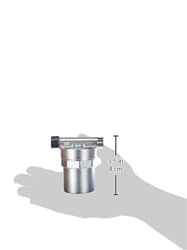 Caleffi - Antishock - Amortiguador de Golpe de ariete para tubería, para fregaderos, lavabos y lavadoras, conexión 3/8"F para Rosca 3/8" M - Cromado - Modelo n. 525130