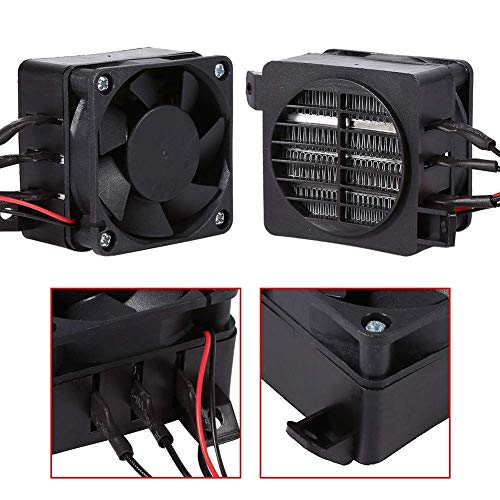 Calentador, calentador de aire de ventilador de coche PTC de ahorro de energía de 100W 12V