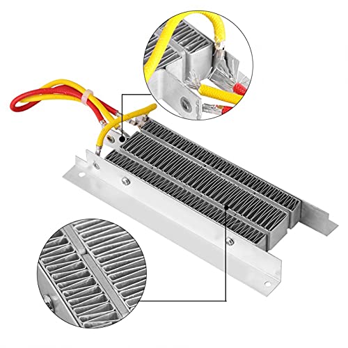 Calentador de aire PTC, calentador de aire de cerámica PTC, calentador de cerámica eléctrico de 12 V y 400 W, elemento calefactor PTC de aislamiento termostático, elemento calefactor de tubo de alumin