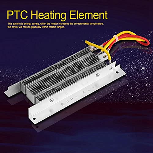 Calentador de aire PTC, calentador de aire de cerámica PTC, calentador de cerámica eléctrico de 12 V y 400 W, elemento calefactor PTC de aislamiento termostático, elemento calefactor de tubo de alumin