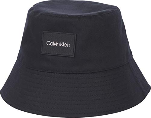 Calvin Klein Bucket Hat Sombrero de Copa Baja, CK Black, One Size para Hombre