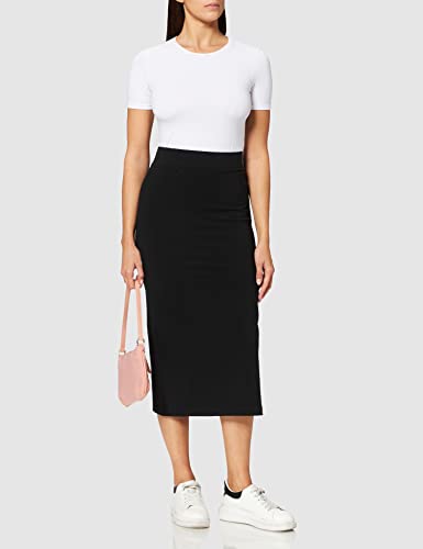 Calvin Klein Jeans Micro Monogram Knit Tube Skirt Falda, CK Black, 36 para Mujer