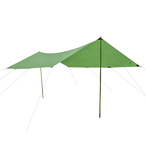 CampAir Tarp M, Toldo Rectangular, 300 x 400 cm, Color Verde