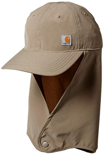 Carhartt Force Extremes Angler Neck Shade Cap Gorra de béisbol para Unisex adulto, Marrón (Desierto), M/L