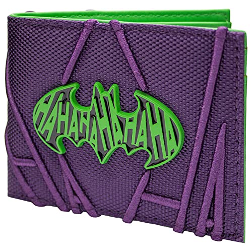 Cartera de Batman The Joker Estilo de traje de carbono Lila