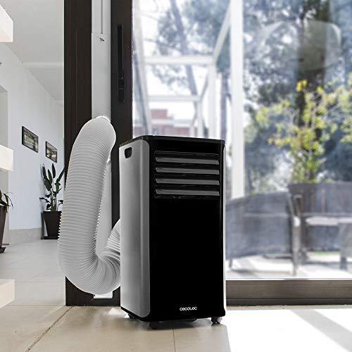 Cecotec Aire Acondicionado Portátil EnergySilence Clima 9150 Heating. Gran Caudal de Aire de 400 m³/h, 2270 Frigorías, ClimaCare 4 en 1, Temporizador 24h, Eficiencia Energética Clase A, Negro