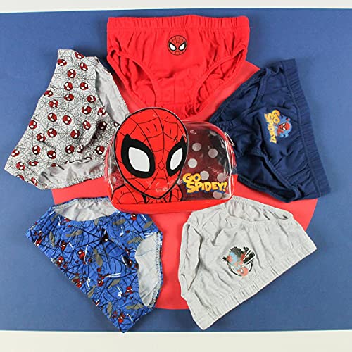 CERDÁ LIFE'S LITTLE MOMENTS 2200007407 T0203-C81 Pack Calzoncillos Niño de Spiderman con Licencia Oficial Marvel, Multicolor, 3 años