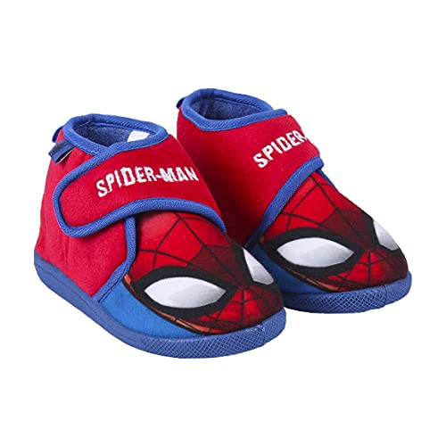 CERDÁ LIFE'S LITTLE MOMENTS, Zapatilla Bota Niño Casa de Spiderman-Licencia Oficial Marvel, Rojo, 28 EU