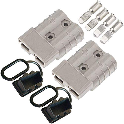 CESFONJER 50A Conector de batería Conexión rápida Conectores de alimentación modulares Desconexión rápida para automóvil, autocaravana, caravana, autocaravana, barco