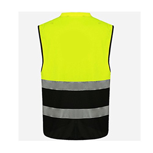 Chaleco de seguridad reflectante, Chaleco reflectante de seguridad de alta visibilidad, Ropa de ciclismo de tráfico de construcción, para trabajos al aire libre, ciclismo, caminar, correr