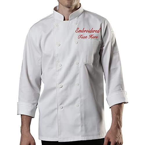 Chaqueta de Chef Personalizada, Chaqueta de Chef Personalizada, Manga Larga, Nombre Bordado, Uniforme de Cocinero, Ropa de Chefworks, Camisas para Hombres y Mujeres