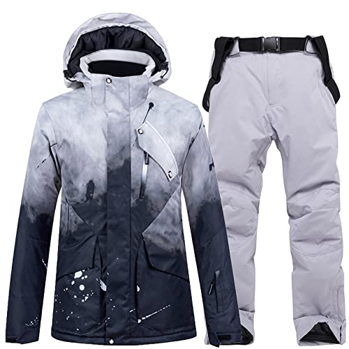 Chaqueta Mujeres nueva chaqueta de snowboard y pantalones Winter Sportswear conjuntos de esquí de invierno Traje de esquí transpirable Material de snowboarding Antiviento ( Color : Q5 , Size : S )