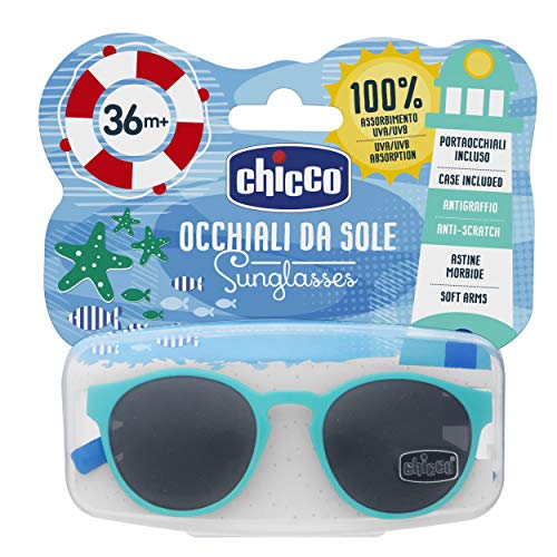 Chicco 10167100000 - Gafas de sol infantiles para niños 3 años/ 36 m+, color verde y morado