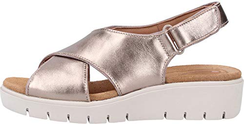 Clarks Un Karely Sun, Chanclas Mujer, Dorado (Gold Metallic-), 37 EU