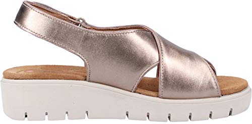 Clarks Un Karely Sun, Chanclas Mujer, Dorado (Gold Metallic-), 37 EU