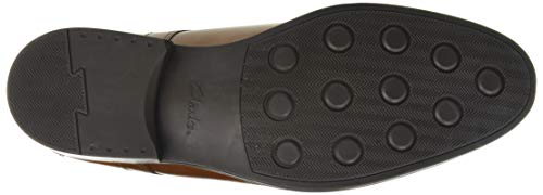 Clarks Whiddon Plain, Oxford Plano Hombre, Marrón (Dark Tan), 45 EU