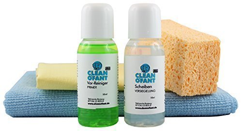 CLEANOFANT 2K Sellado de pantalla Kit Sellado de vidrio 2-componente Sellado de pantalla con Efecto lotus para Caravana,Autocaravana,Furgoneta camping y Vehículo de remolque. A Sello de allen